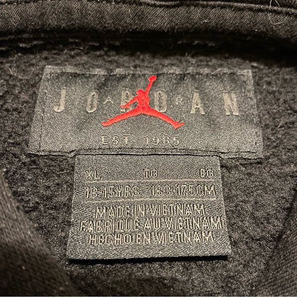 Black Fleece Jordan Hoodie Size Youth XL - Picture 2 of 3